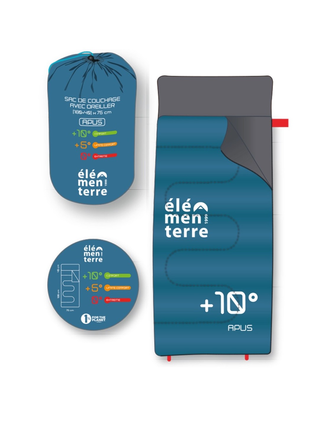 Apus - Sac de couchage avec oreiller... Apus - Sac de couchage avec oreiller...