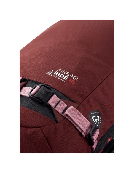 AIRBAG RIDE18 SWITCH (Bourgogne) - Sac à dos pour coussin gonflable Freeride - Arva