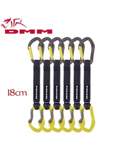 Pack de 6 sangles express Alpha Sport Set DMM 18 cm 2