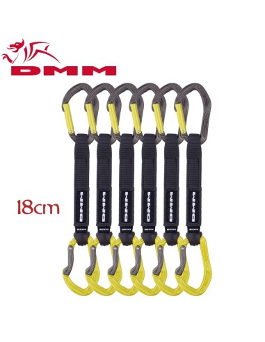 Pack de 6 sangles express Alpha Sport Set DMM 18 cm
