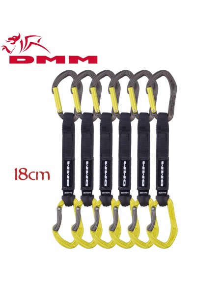 Pack de 6 sangles express Alpha Sport Set DMM 18 cm
