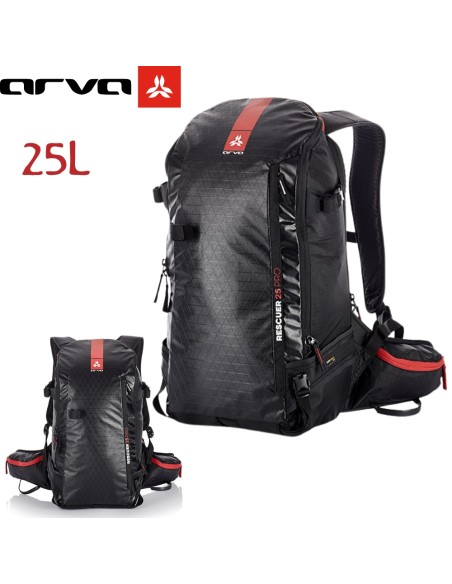 RESCUER 25 PRO (Noir) - Sac à dos technique pour le ski de fond - Arva