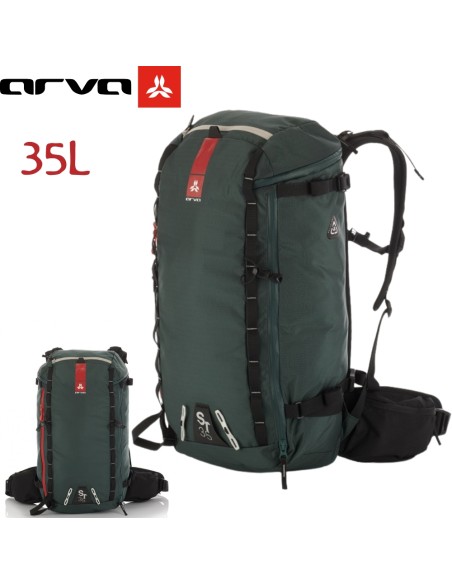 ST35 (Vert) - Sac à dos technique pour le ski de fond et l'escalade - Arva