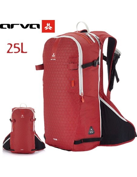 TOUR 25l (Rouge) - Sac à dos technique et léger pour trekking - Arva