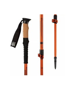 Hors (Orange/Negro) - bâton de randonnée en liège avec fermeture rapide - Elementerre 2