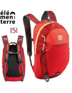 Talca (Rojo) - Mochila de 15 litros para trekking - Elementerre