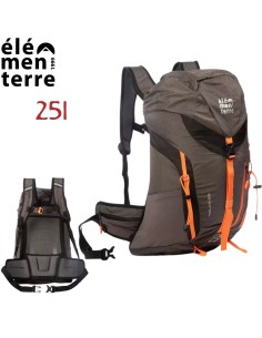 Talca (Noir) - Sac à dos de 25 litres pour trekking - Elementer