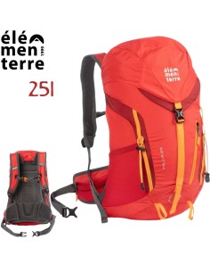 Talca (Rojo) - Sac à dos de 25 litres pour trekking - Elementer