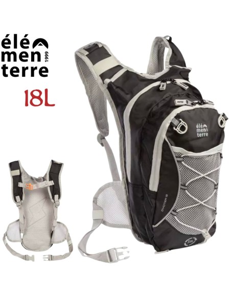 Dyoter (Noir) - Sac à dos technique de 18 litres pour trekking - Elementer
