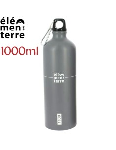 Poire 1000 (gris/blanc) - 1000 ml Botelle en aluminium - Elementer