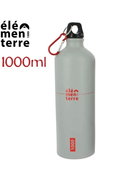 Poire 1000 (gris/rouge) - 1000 ml Botelle en aluminium - Elementer