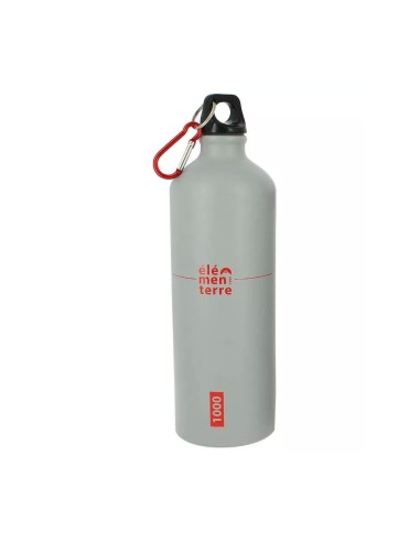 Poire 1000 (gris/rouge) - 1000 ml Botelle en aluminium - Elementer