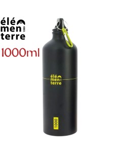 Poire 1000 (noir/jaune) - 1000 ml Botelle en aluminium - Elementer