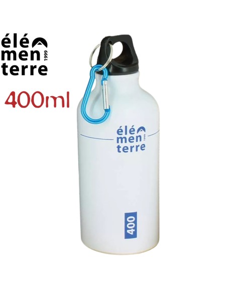 Pear 400 (blanco/azul) - Botella de aluminio de 400 ml - Elementerre