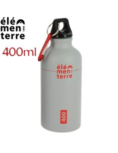 Poire 400 (gris/rouge) - 400 ml Botelle en aluminium - Elementer