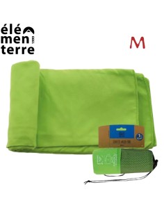 Oufa M (vert) - Serviette en microfibre médiane - Elementerre