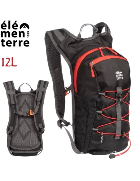Zion (Black) - Sac à dos très léger de 12 l pour trekking - Elementerre