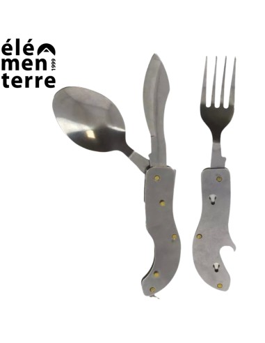 Coovy - Juego de cubiertos plegables de 3 piezas - Elementerre