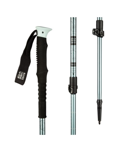 Habo (Azul) - Bat de trekking avec verrouillage rapide - Elementer