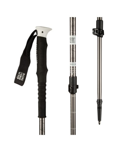 Habo (Gris) - Baton Trekking avec verrouillage rapide- Elementer