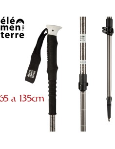 Habo (Gris) - Baton Trekking avec verrouillage rapide- Elementer