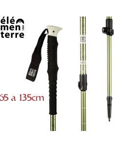 Habo (Verde) - Baton Trekking avec verrouillage rapide- Elementer