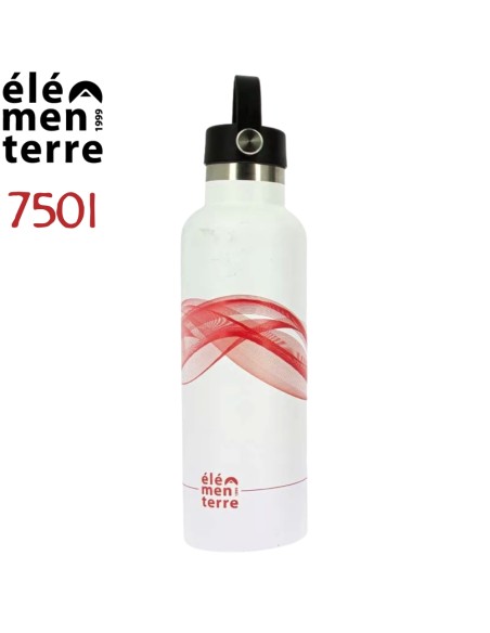 Kukumber 750 (blanco/rojo) - Botella térmica de 750 mll - Elementerre