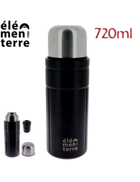Mahood 720 (noir) - Botelle thermique de 720 ml - Elementer