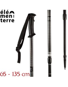 Poussettes (Negro/Blanco) - Panier de randonnée en aluminium- Elementer