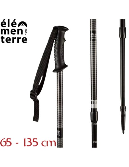 Poussettes (Negro/Blanco) - Panier de randonnée en aluminium- Elementer