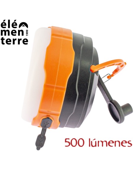 Sirus - 500 lumens dynamo rechargeable - Linterna Elementer