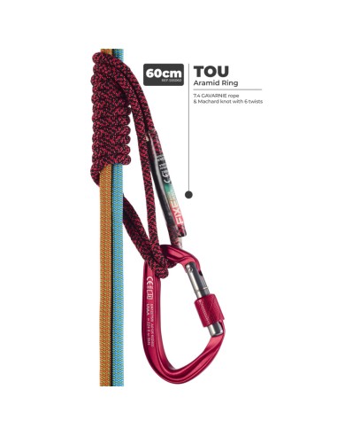 Tou aramid sling 45 cm - Anillo cuerda aramida (6mm x 45cm) -  Fixe