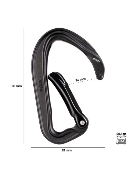 Picot curve - Mosqueton ergonómico y ligero con gatillo curvo - Fixe