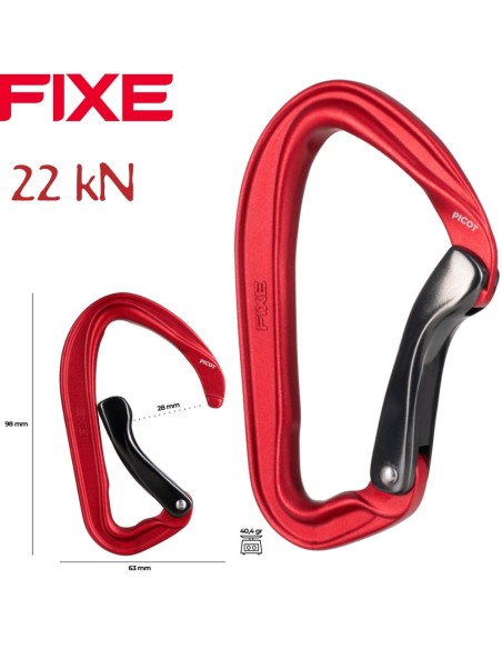 Picot curve - Mosqueton ergonómico y ligero con gatillo curvo - Fixe