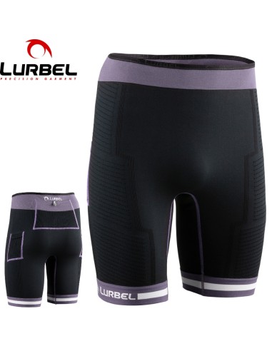 Short Spirit Flux (Negro/Lavanda) - Malla Court Trail running - Lurbel