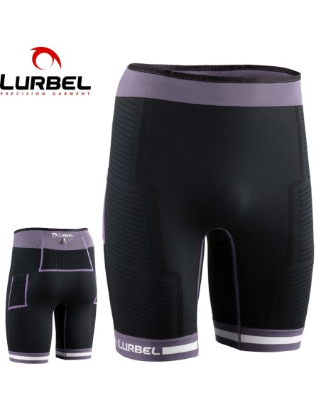Short Spirit Flux (Negro/Lavanda) - Malla Court Trail running - Lurbel
