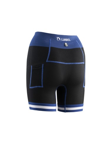 Spirit Flux shorts W (Negro/Azul Royal) - Malla corta Trail running para mujer - Lurbel