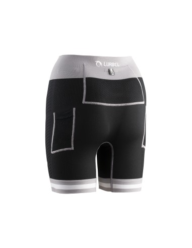 Short Spirit Flux W (Negro/Gris Ice) - Malla Courte piste pour les femmes - Lurbel