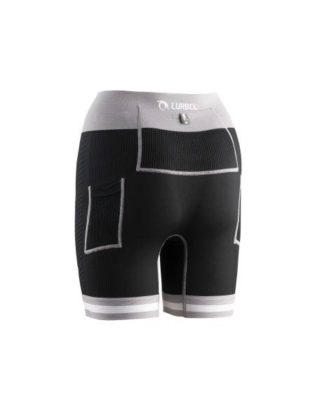 Short Spirit Flux W (Negro/Gris Ice) - Malla Courte piste pour les femmes - Lurbel