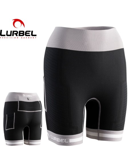 Short Spirit Flux W (Negro/Gris Ice) - Malla Courte piste pour les femmes - Lurbel