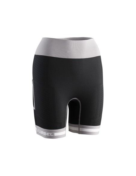 Short Spirit Flux W (Negro/Gris Ice) - Malla Courte piste pour les femmes - Lurbel