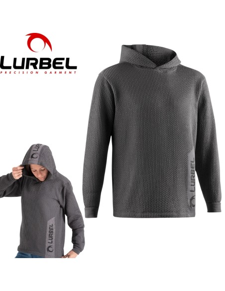 Wave hoodie (Gris Hielo/Negro) - sudadera con tallaje unisex - Lurbel