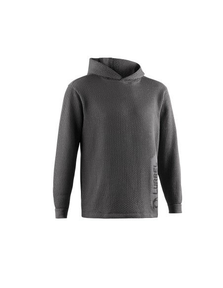 Wave hoodie (Gris Hielo/Negro) - sudadera con tallaje unisex - Lurbel