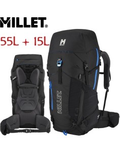 Ubic 55 + 15L (E-Noir) - Sac à dos polyvalent - Millet