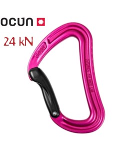 Raven Bent (Pink) - Mosquetón curvo sin seguro - Ocun
