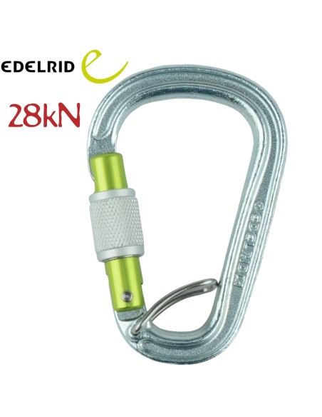 HMS Bruce Steel Triple FG - Mosquetón HMS de acero con barra de resorte interna - Edelrid