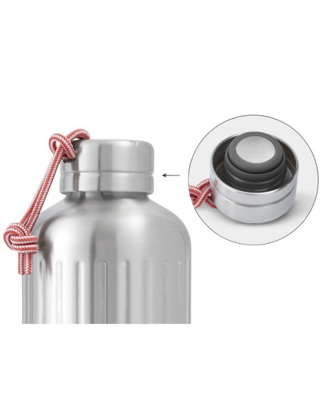 Explorer Large (850ml) (Noir) - Acier inoxydable Botella. avec isolation thermique - Black+ Blum