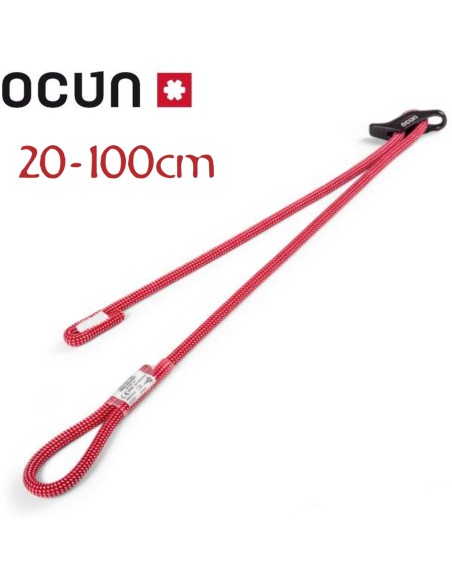 Sbea Adjust (20/100 cm) -  Cabo de anclaje regulable - Ocun