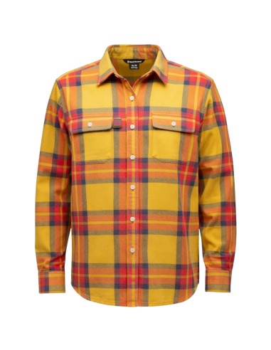 Project Twill Long Sleeve (Amber-Coral Red) - Camisa algodon manga larga  - Black Diamond