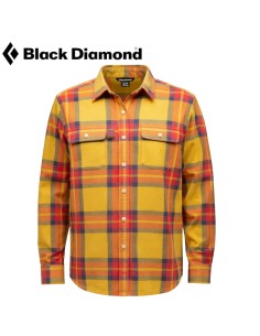 Project Twill Long Sleeve (Amber-Coral Red) - Camisa algodon manga larga  - Black Diamond